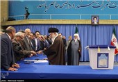 حضور مقام معظم رهبری پای صندوق رأی