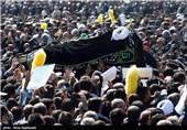 مراسم تشییع آیت الله واعظ طبسی در مشهد