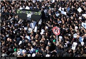 مراسم تشییع آیت الله واعظ طبسی در مشهد