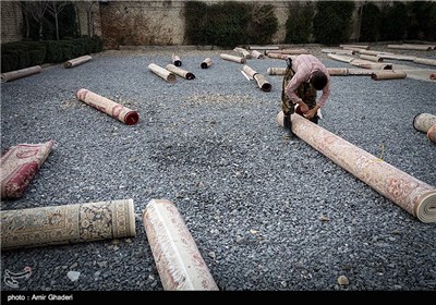 کارگاه قالیشویی در اراک