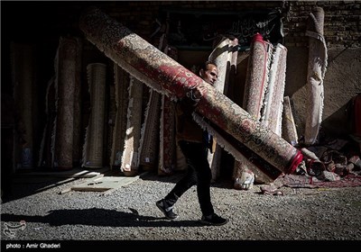 کارگاه قالیشویی در اراک