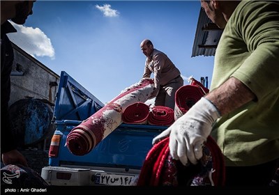 کارگاه قالیشویی در اراک