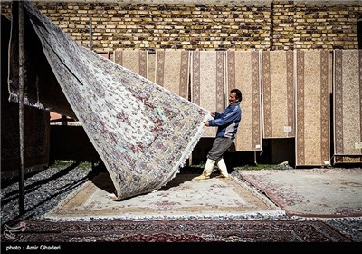 کارگاه قالیشویی در اراک