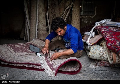 کارگاه قالیشویی در اراک