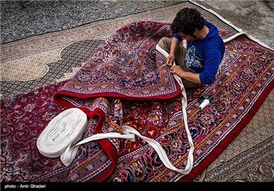 کارگاه قالیشویی در اراک