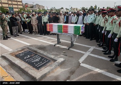 تشییع پیکر امید طاهری کندر شهید نیروی انتظامی - بندرعباس