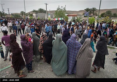 تشییع پیکر امید طاهری کندر شهید نیروی انتظامی - بندرعباس