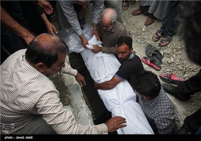 تشییع پیکر امید طاهری کندر شهید نیروی انتظامی - بندرعباس