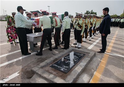 تشییع پیکر امید طاهری کندر شهید نیروی انتظامی - بندرعباس