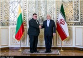 دیدار ظریف با وزیر امور خارجه لیتوانی