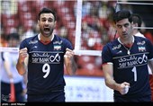 دیدار تیم های والیبال ایران و لهستان