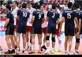 دیدار تیم های والیبال ایران و لهستان