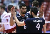 دیدار تیم های والیبال ایران و لهستان
