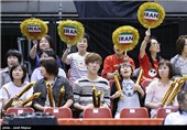 دیدار تیم های والیبال ایران و لهستان