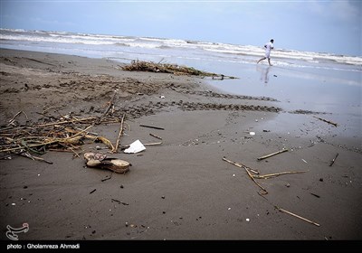 آلودگی ساحل دریای خزر