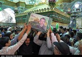 تشییع پیکر چهار شهید مدافع حرم در قم