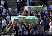 تشییع پیکر چهار شهید مدافع حرم در قم
