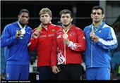 کسب مدال برنز قاسم رضایی در مسابقات کشتی فرنگی - المپیک ریو 2016