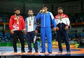 کسب مدال طلای حسن یزدانی در مسابقات کشتی آزاد - المپیک ریو 2016