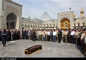 تشییع پیکر همسر سرلشکر صالحی فرمانده کل ارتش - مشهد