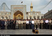 تشییع پیکر همسر سرلشکر صالحی فرمانده کل ارتش - مشهد