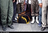 تشییع پیکر همسر سرلشکر صالحی فرمانده کل ارتش - مشهد