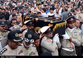 تشییع پیکر همسر سرلشکر صالحی فرمانده کل ارتش - مشهد