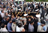 تشییع پیکر همسر سرلشکر صالحی فرمانده کل ارتش - مشهد