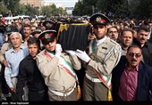 تشییع پیکر همسر سرلشکر صالحی فرمانده کل ارتش - مشهد