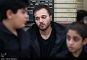 فرزند سپهبد شهید قاسم سلیمانی در مراسم سوگواری در مسجد امیرالمؤمنین شهرک شهید دقایقی تهران