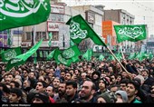 مراسم عزاداری شهادت حضرت زهرا(س) در میدان هفت تیر تهران