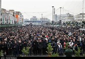 مراسم عزاداری شهادت حضرت زهرا(س) در میدان هفت تیر تهران