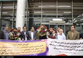 استقبال از قهرمانان کرمانی تیم ملی فوتبال نابینایان + تصاویر