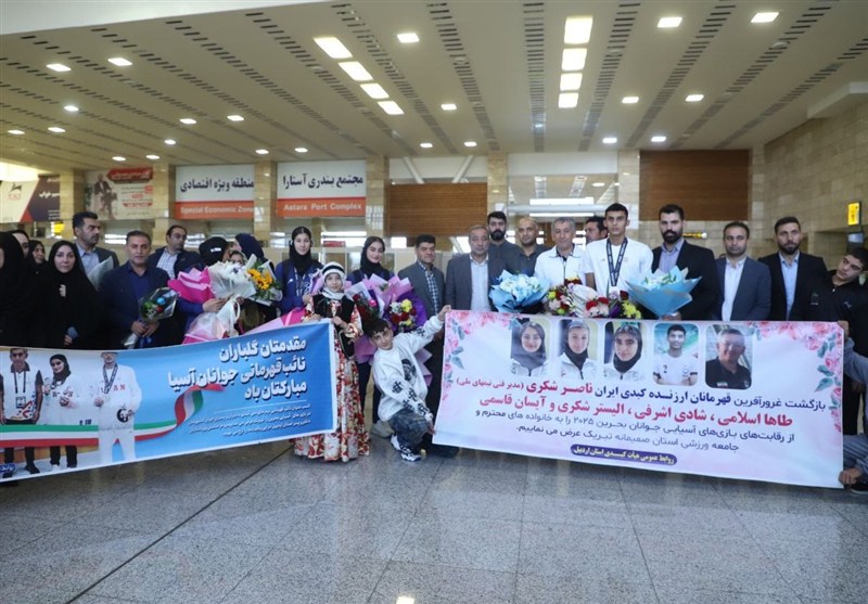 استقبال از قهرمانان اردبیلی تیم ملی کبدی پس از درخشش در رقابت‌های آسیایی بحرین