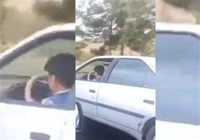 پلیس خودروی راننده 9 ساله را توقیف کرد