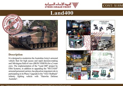 افشای اسناد و نقشههای تجهیزات نظامی 7 میلیارد دلاری سفارش استرالیا از رژیم صهیونیستی