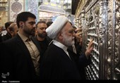 تشرف رئیس قوه قضاییه به حرم حضرت فاطمه معصومه(س)