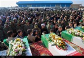 استقبال از پیکر مطهر 4 شهید گمنام در تبریز