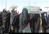 تشییع پیکر شهید گمنام در شرقیترین نقطه هرمزگان با حضور گسترده مردم شیعه و سنی