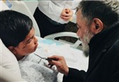 عیادت محمود کریمی از سقاب اصفهانی و فرزند یازده سالهاش