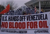 تجمع اعتراضی مقابل کاخ سفید در مخالفت با اقدامات آمریکا علیه ونزوئلا