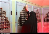 غبارروبی حرم مطهر امامزاده محمد(ع) به دست مادران و همسران شهدای جنگ 12 روزه