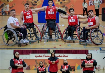 تلاش تیمهای بسکتبال با ویلچر سه نفره برای قهرمانی در بازیهای پاراآسیایی جوانان