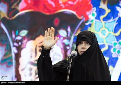 ریحانه سلامی دختر سپهبد شهید حاج حسین سلامی دبیرستاد بزرگداشت مقام زن