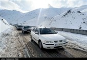 بارش برف در ارتفاعات تاریکدره همدان
