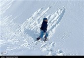 بارش برف در ارتفاعات تاریکدره همدان
