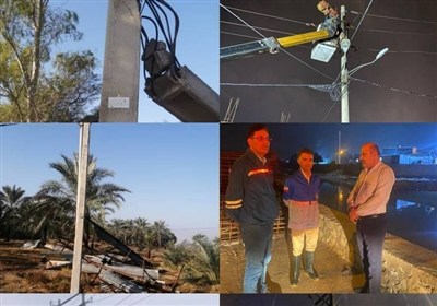 بارندگیهای اخیر 150 میلیارد ریال به شبکه برق بوشهر خسارت زد