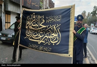 برپایی آیین چاووشیخوانی عزای شهادت امامزاده علی بن باقر(ع) در کاشان