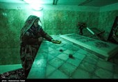 غبار روبی آستان مقدس امامزاده زبیده خاتون درهمدان