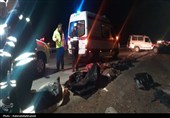 واژگونی اتوبوس در محور اصفهان-نطنز